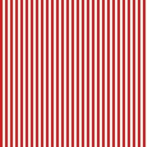bright red vibrant stripes / beach and swimming pool/ coastal/ small scale