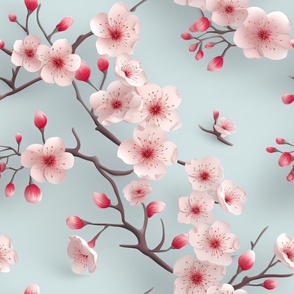 Vivid Flowing Cherry Blossoms ATL_1476