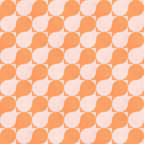 Retro Abstract - pink and orange, small 