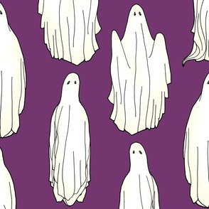 Ghosts (Halloween Purple large scale)