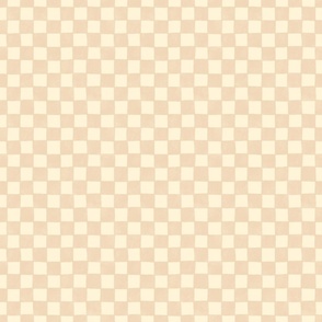 Tan and Cream Hand-drawn Checkers - textured - small