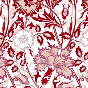 PINK AND ROSE IN CANDY CANE - WILLIAM MORRIS