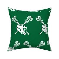 Crossed Lacrosse Sticks and Helmet, High School Lacrosse, College Lacrosse, Boys Lacrosse, Mens Lacrosse, Girls Lacrosse, Womens Lacrosse, School Spirit, Green & White