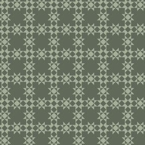 Cottage Quilt in Evergreen _ Mint 1x1