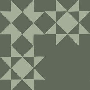 Cottage Quilt in Evergreen _ Mint 6x6