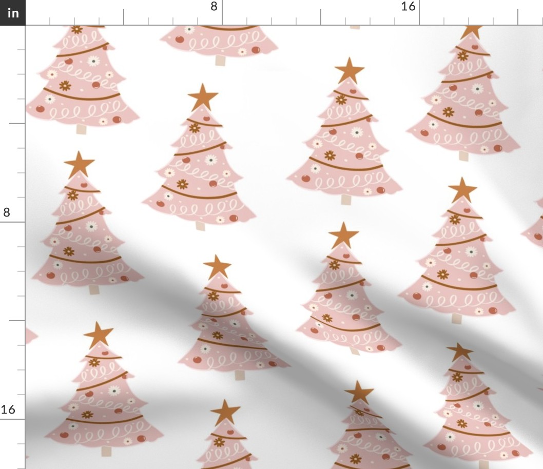 Large / Pink Christmas Trees