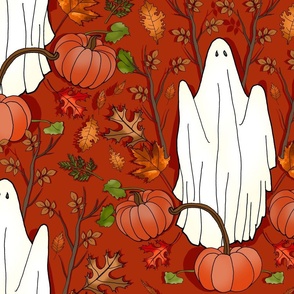 Haunted Pumpkin Patch (Scarlet Red large scale)