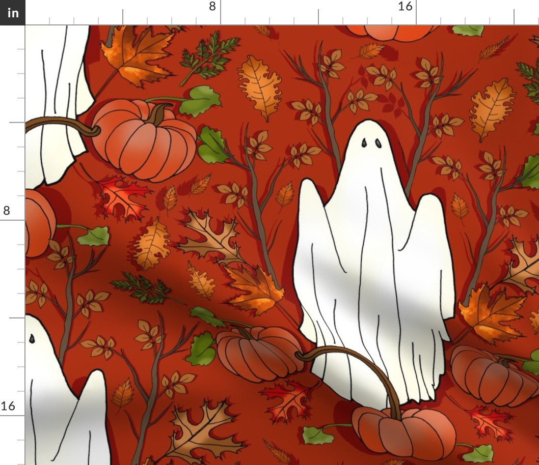 Haunted Pumpkin Patch (Scarlet Red large scale)