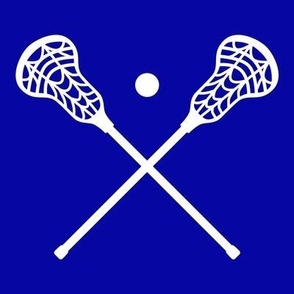 Crossed Lacrosse Sticks, High School Lacrosse, College Lacrosse, Boys Lacrosse, Mens Lacrosse, Girls Lacrosse, Womens Lacrosse, School Spirit, Royal Blue & White 