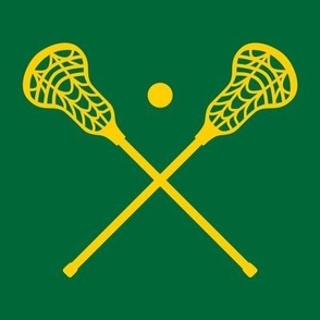Crossed Lacrosse Sticks, High School Lacrosse, College Lacrosse, Boys Lacrosse, Mens Lacrosse, Girls Lacrosse, Womens Lacrosse, School Spirit, Green & Gold, Green & Yellow