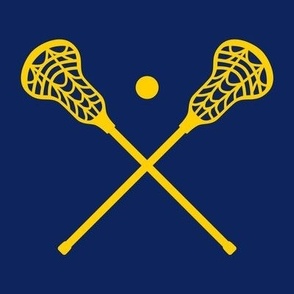 Crossed Lacrosse Sticks, High School Lacrosse, College Lacrosse, Boys Lacrosse, Mens Lacrosse, Girls Lacrosse, Womens Lacrosse, School Spirit, Navy Blue & Gold, Blue & Maize 
