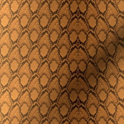Copper Baby Python Scales Edged in Dark Brown
