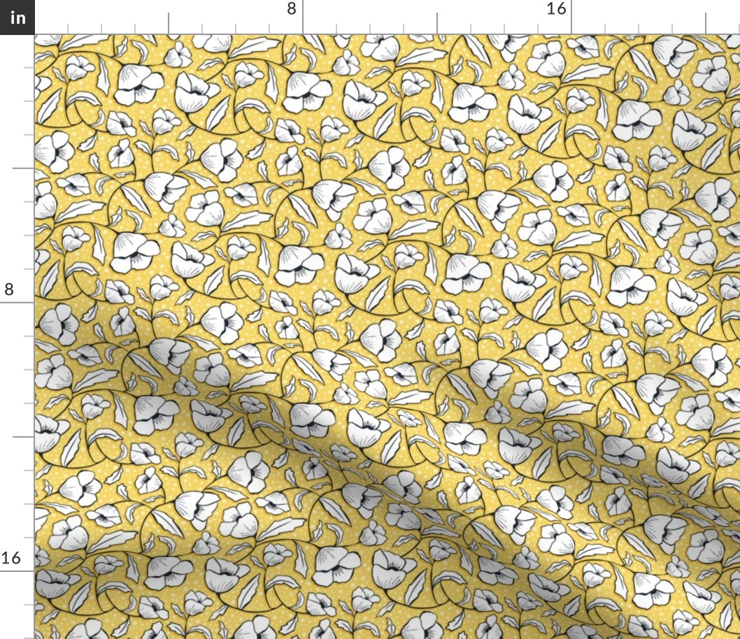 Floral Breeze - Yellow White Small Scale