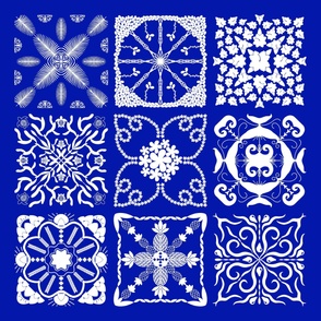 Indigo Blue Maui Hawaii Style Quilt