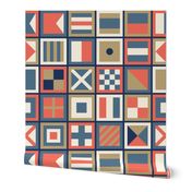 Nautical Alphabet Flags - Large (Coastal Chic)