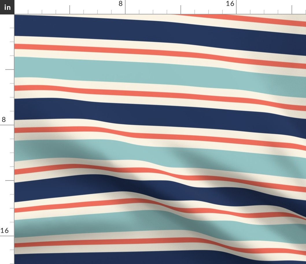 Yacht Club Stripes - Large (Coastal Chic)