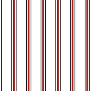 Red & Black Vertical Pinstripes