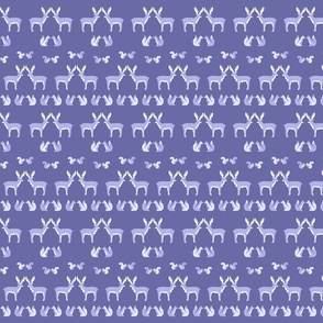Deer Xmas friends purple