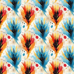 Paint Splash Ikat