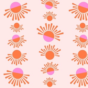 Color Block Sunshine - Pink - Large Scale
