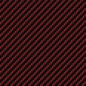 Red and Black Carbon Fiber Diagonal