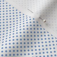 mini polka dots cornflower blue