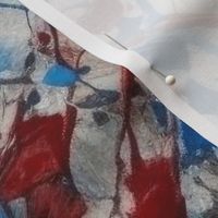 USA Red White Blue Drip Paint Splatter Technique