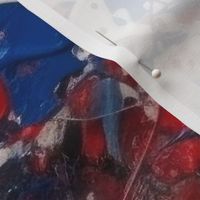 France Red White Blue Drip Paint Splatter Technique