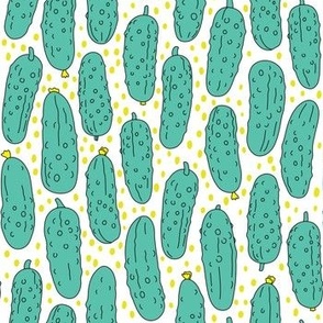funny cucumber with dots