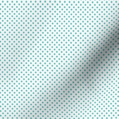 mini polka dots teal