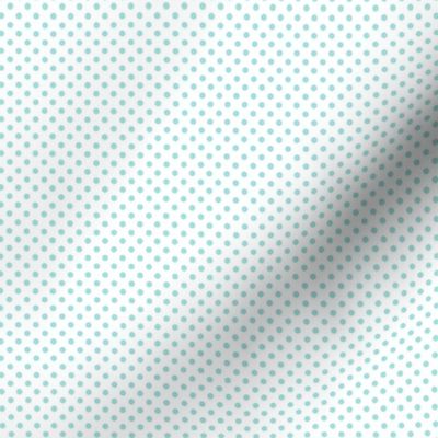 mini polka dots light teal