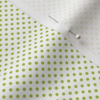 mini polka dots lime green