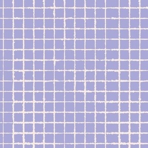 purple and white textured gingham/checks/plaids - checkered pattern