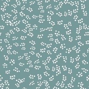 Dot Cluster- Coordinate small print TEAL