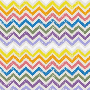 rainbow chalk zigzag | medium
