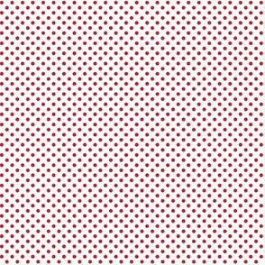 mini polka dots red