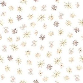 Watercolor Snowflakes Pattern