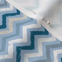 blue chalk zigzag on light blue | small