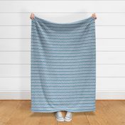 blue chalk zigzag on light blue | small