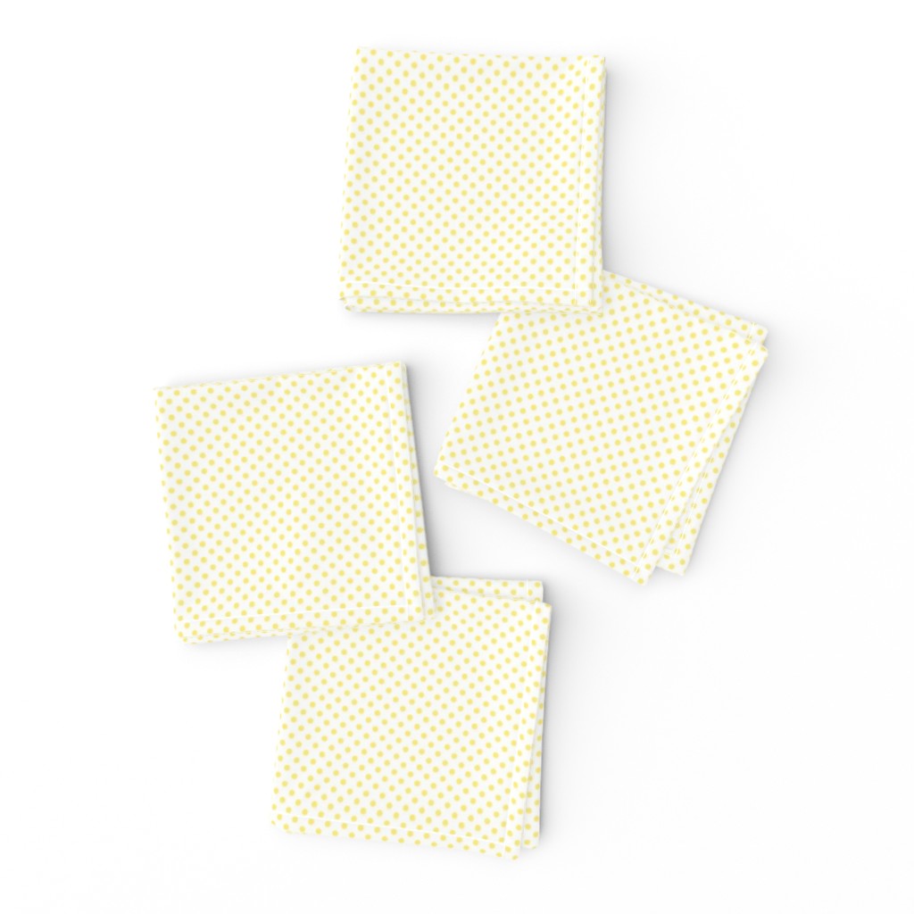 mini polka dots lemon yellow