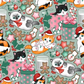 Cute Christmas Kittens - medium 