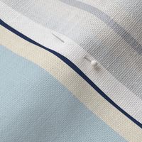 Vertical Stripes - Coastal Chic Collection - Baby Blue and Classic Navy on Ivory BG