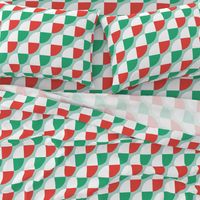 Candy Cane Abstract - traditional red and green