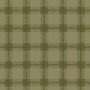 8x8 Large Scale Christmas Plaid - Holiday Gingham - Olive Green and Sage  - Holiday Plaid - Christmas Fabric
