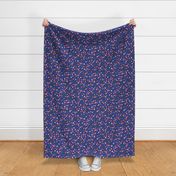 Cute ditsy floral - Blue - Medium