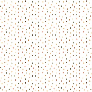 Fall Messy Dots on White