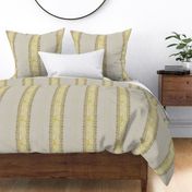 broad floral stripe in yellow 
