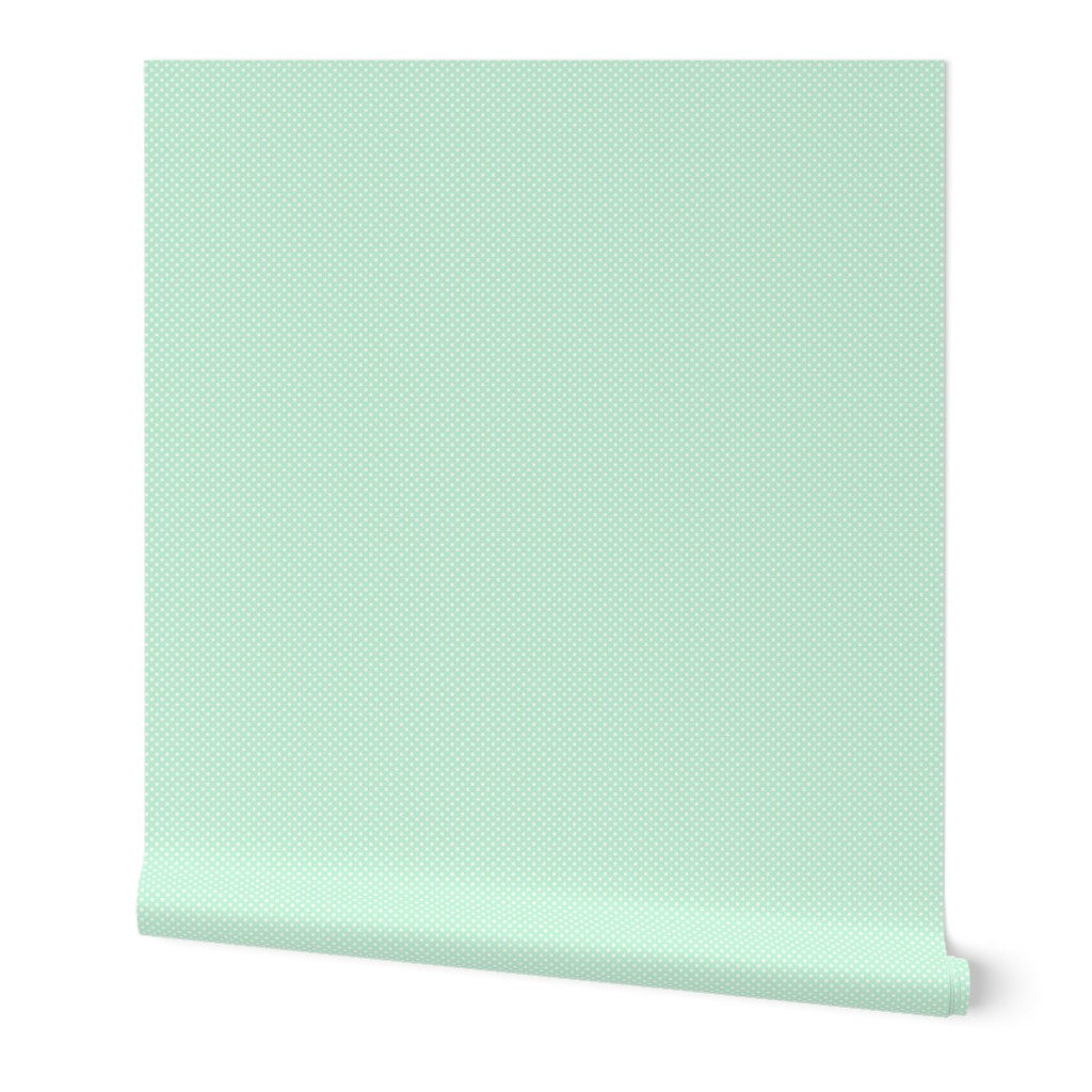 mini polka dots 2 ice mint green