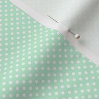 mini polka dots 2 ice mint green