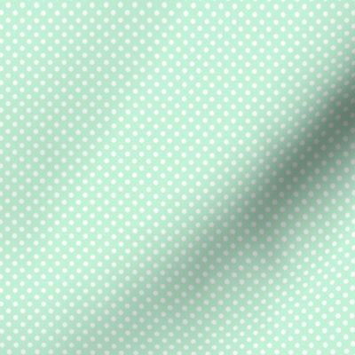 mini polka dots 2 ice mint green